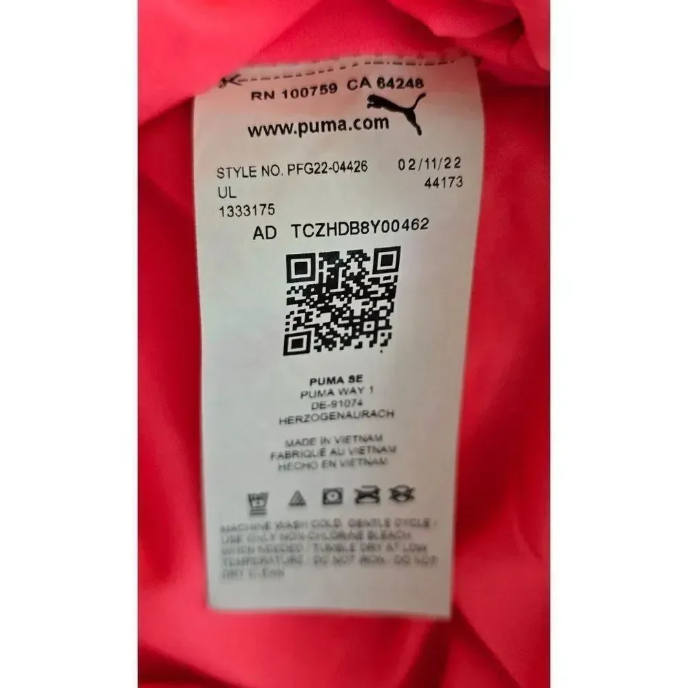 Puma jr Girls Pink Puffer Vest S Lightweight Sleeveless Jacket boho warm fairy